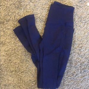 Electric blue lululemon leggings